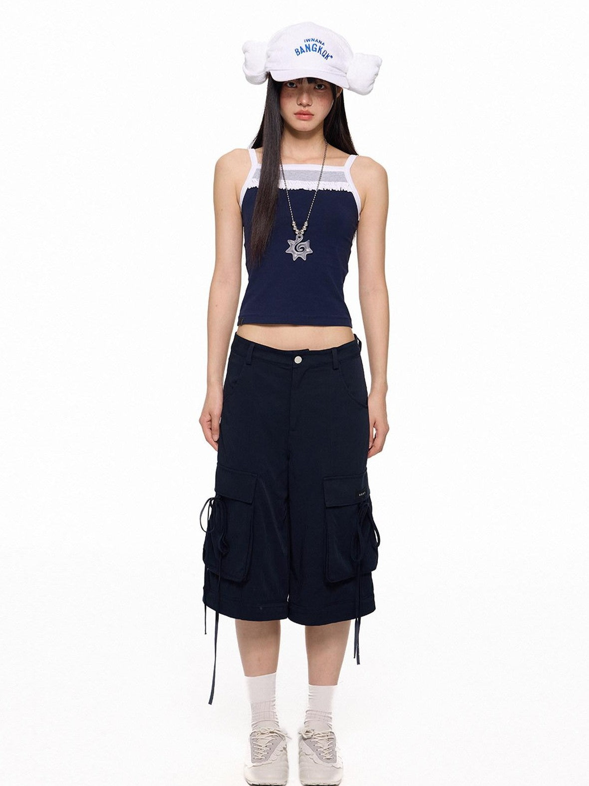 EZEK French Romantic Strappy Slim Fit Printed Women's Cotton Spandex Camisoles