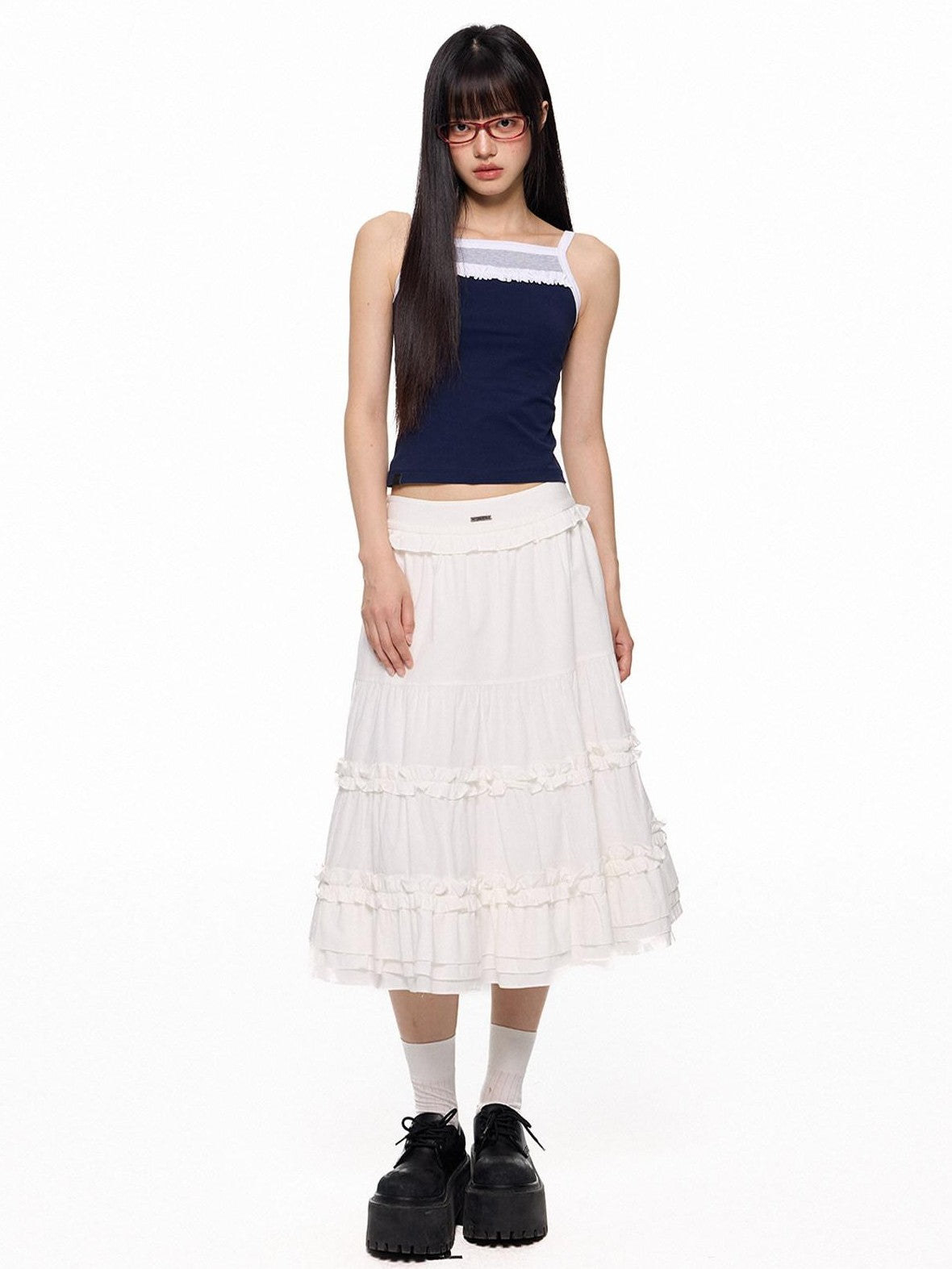 EZEK French Romantic Strappy Slim Fit Printed Women's Cotton Spandex Camisoles
