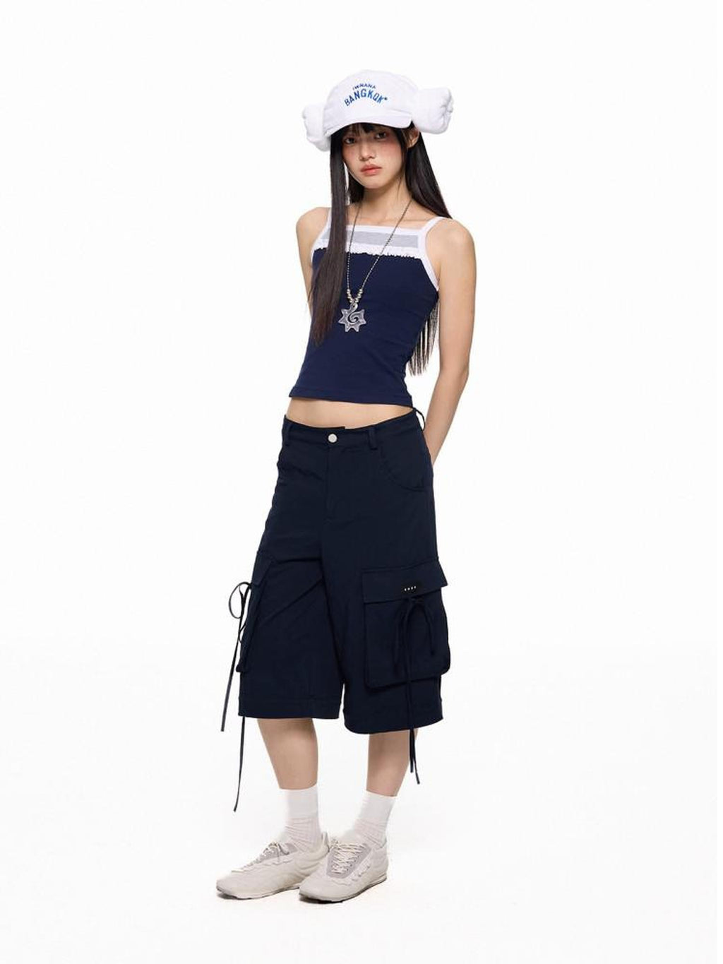 EZEK French Romantic Strappy Slim Fit Printed Women's Cotton Spandex Camisoles