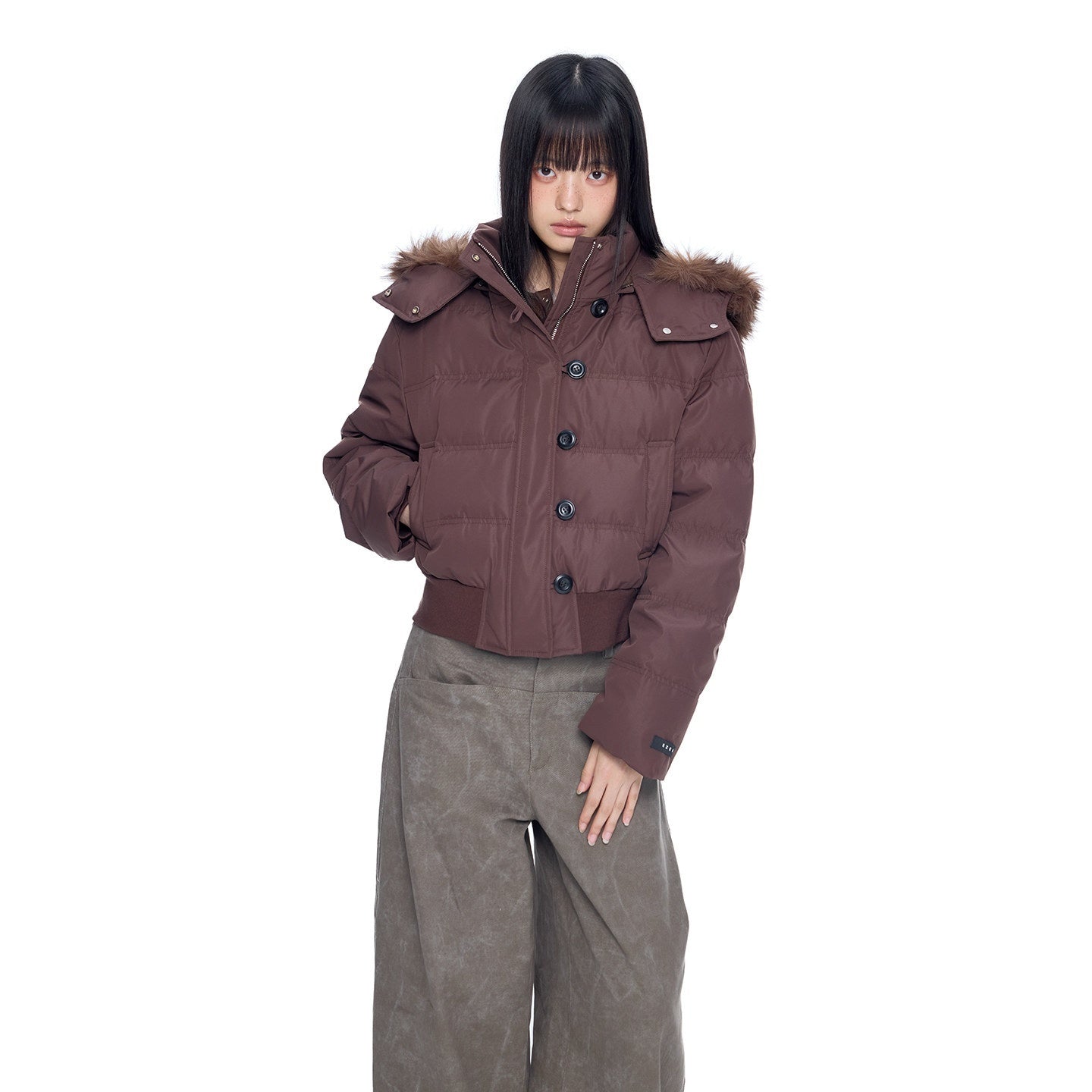 EZEK_Fur_Collar_Detachable_Hood_Cropped_Loose_Pockets_Women's_Down_Jackets_989011162389_MISSTT