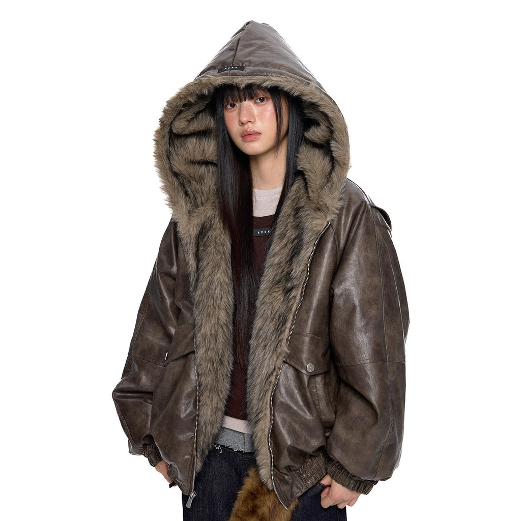 EZEK_Fur_Collar_Leather_Panel_Pocket_Hooded_Oversized_Women's_Cotton_Puffer_Jackets_981013846149_MISSTT