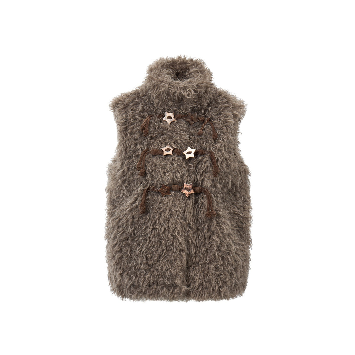 EZEK_Fuzzy_Star_Button_Striped_Loose_Fit_Polyester_Women's_Vests_1080690793032_MISSTT