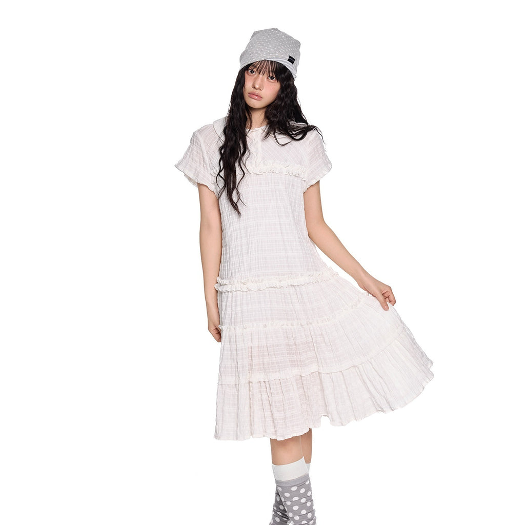 EZEK_Gingham_Lace_Doll_Collar_Ruffled_Women's_Cotton_Babydoll_Midi_Dresses_1047095326821_MISSTT