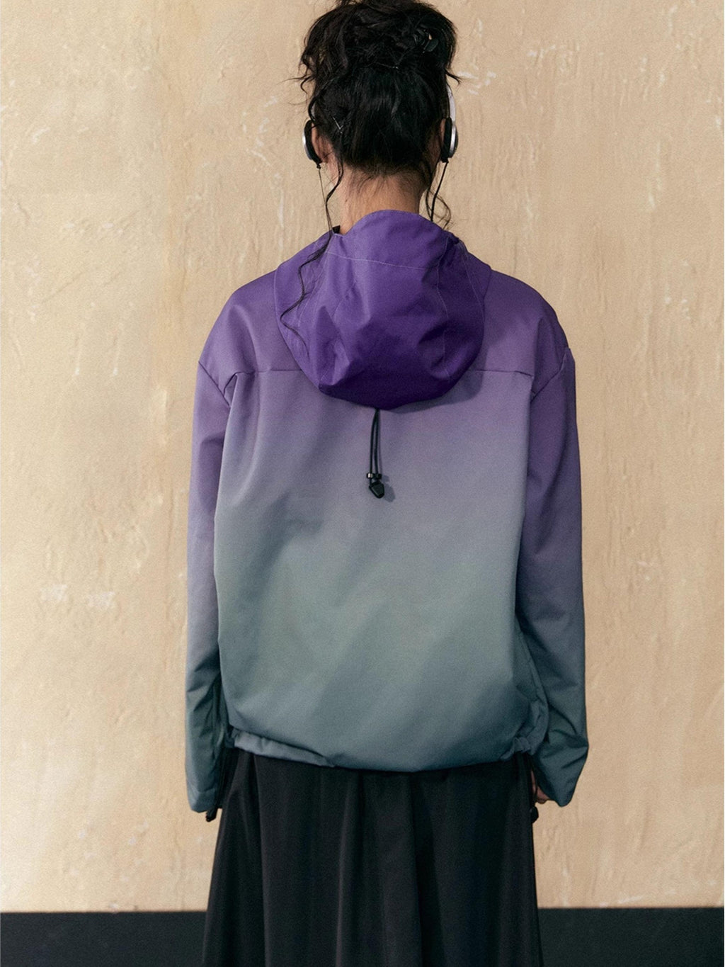 EZEK Gradient Loose Fit Zip Pockets Women's Other Material Windbreakers