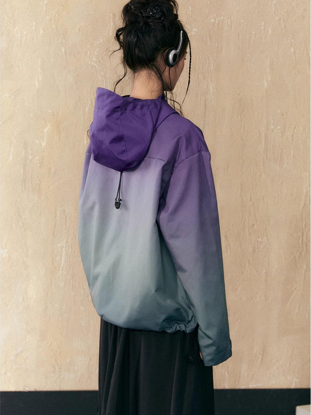 EZEK Gradient Loose Fit Zip Pockets Women's Other Material Windbreakers
