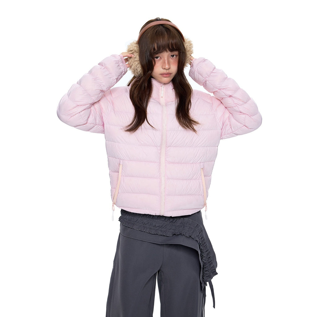 EZEK_Gray_Rib_Print_Hooded_Loose_Pockets_Women's_Nylon_White_Duck_Down_Jackets_981094434268_MISSTT