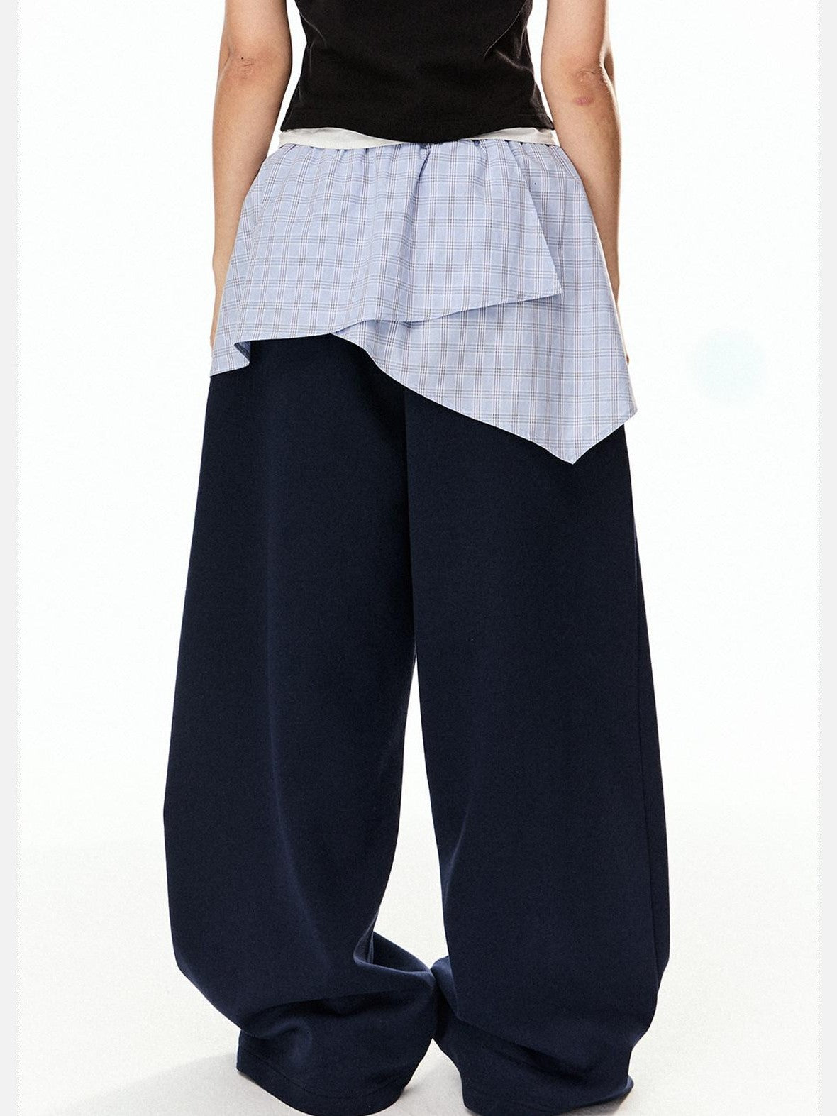 EZEK Grey Colorblock Hooded Zip Loose Fit Women's Cotton Blend Tracksuit Sets