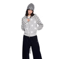 EZEK_Heather_Gray_Star_Print_Striped_Colorblock_Women's_Cotton_Blend_Zip-up_Hoodies_1055671202821_MISSTT