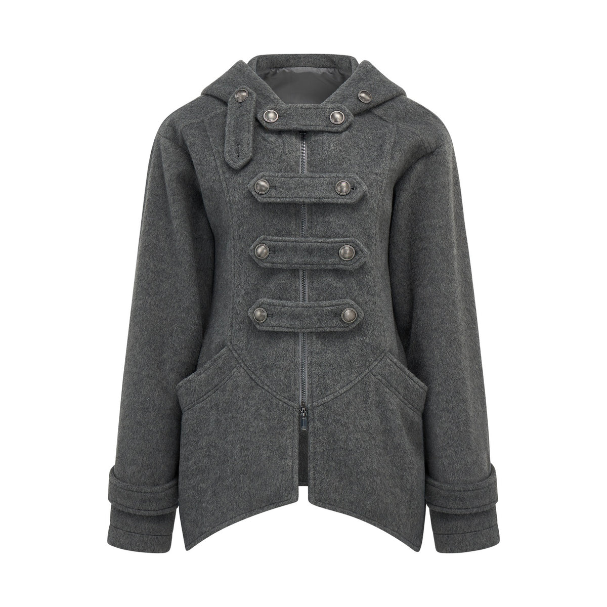 EZEK_Hooded_Irregular_Hem_Single_Breasted_Women's_Wool_Blend_Mid_Length_Casual_Jackets_1078703818633_MISSTT