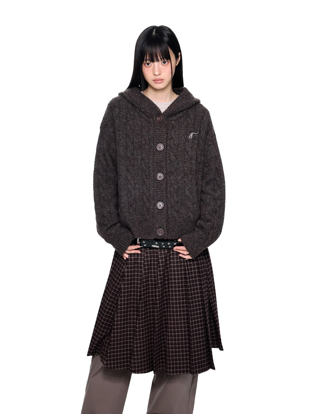 EZEK_Hooded_Twist_Flower_Embroidered_Women's_Polyester_Blend_Button-up_Cardigans_998243611177_MISSTT