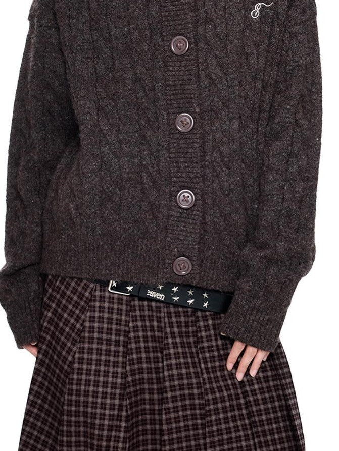 EZEK Hooded Twist Flower Embroidered Women's Polyester Blend Button-up Cardigans
