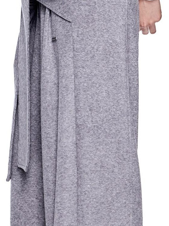 EZEK Layered Tie Drapey Pocket Elastic Waist Women's Cotton Blend Wide-leg Pants