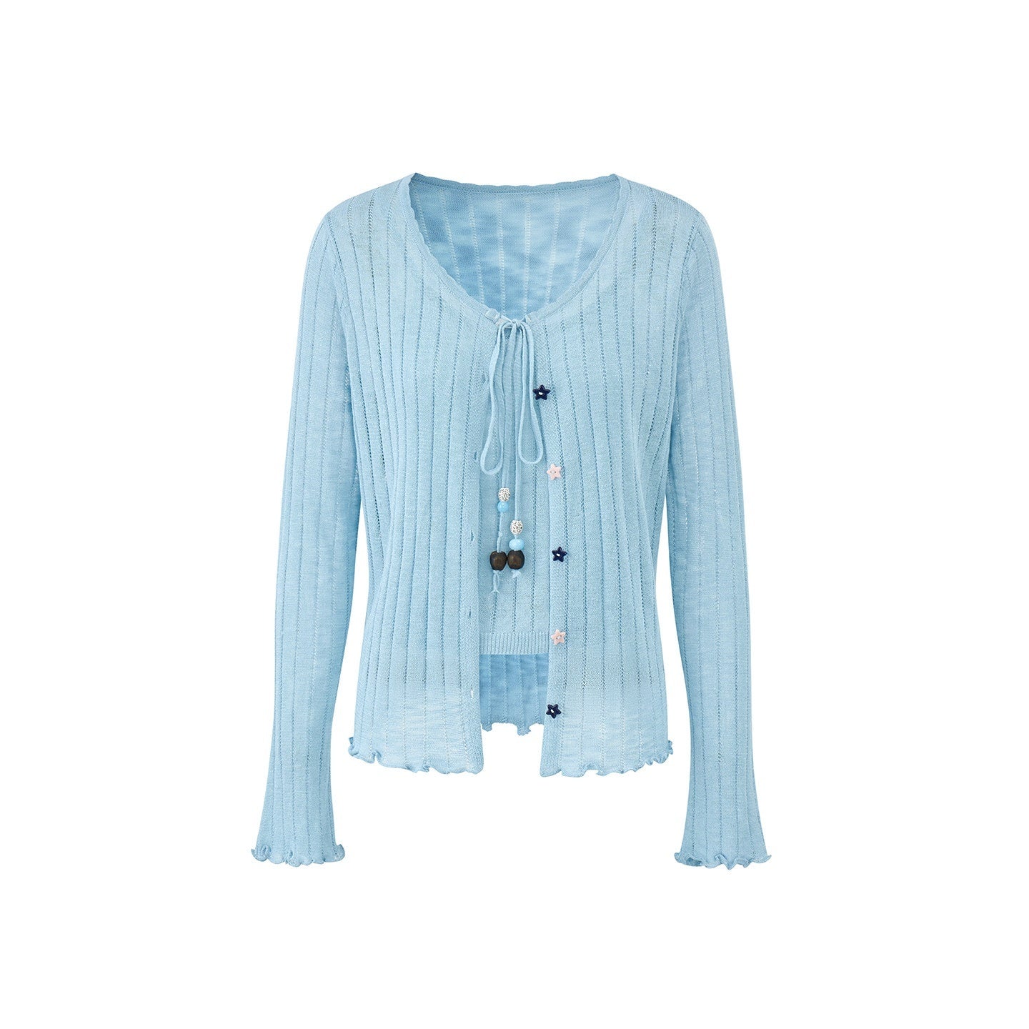 EZEK_Lightweight_Breathable_Knitted_Button_Two_Piece_Women's_Viscose_Blend_Cardigans_1057983797981_MISSTT
