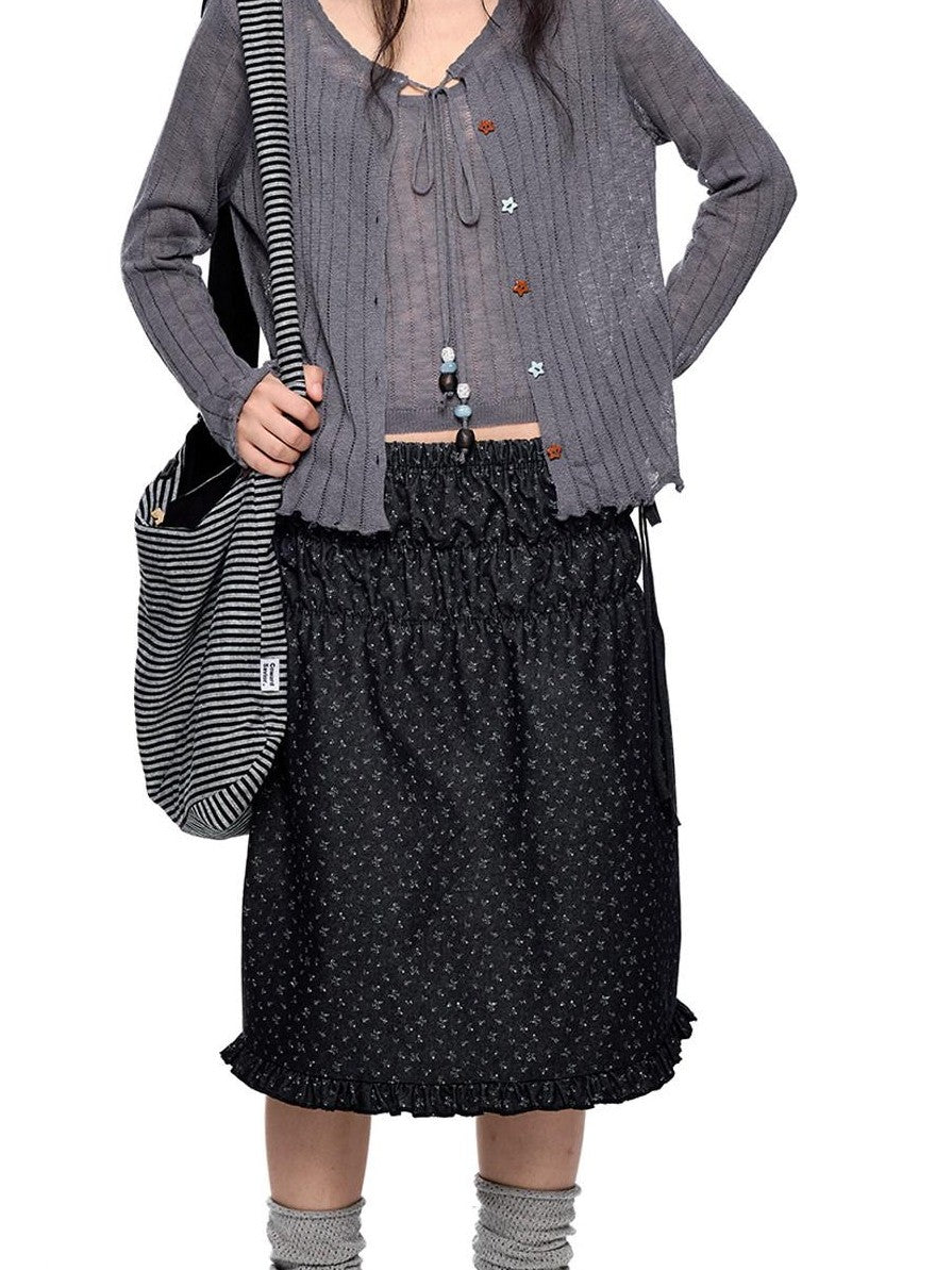EZEK Lightweight Breathable Knitted Button Two Piece Women's Viscose Blend Cardigans