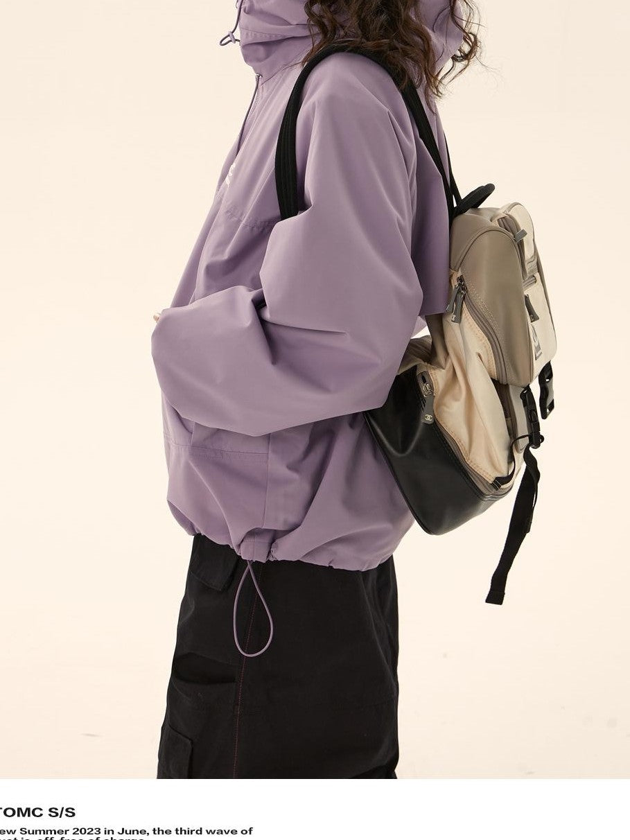 EZEK Lightweight Hooded Drawstring Hem Women's Windbreakers