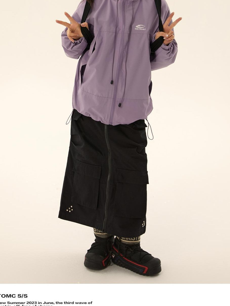 EZEK Lightweight Hooded Drawstring Hem Women's Windbreakers