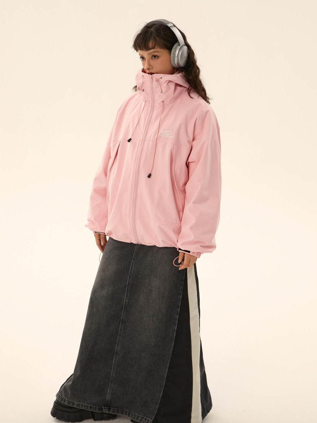 EZEK Lightweight Hooded Drawstring Hem Women's Windbreakers