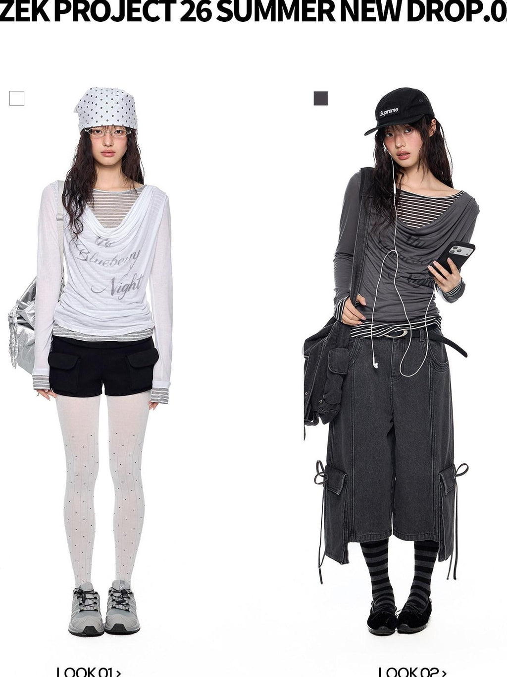 EZEK Mock Two Piece Draped Print Waist Cinch Women's Lyocell Long Sleeve T-shirts