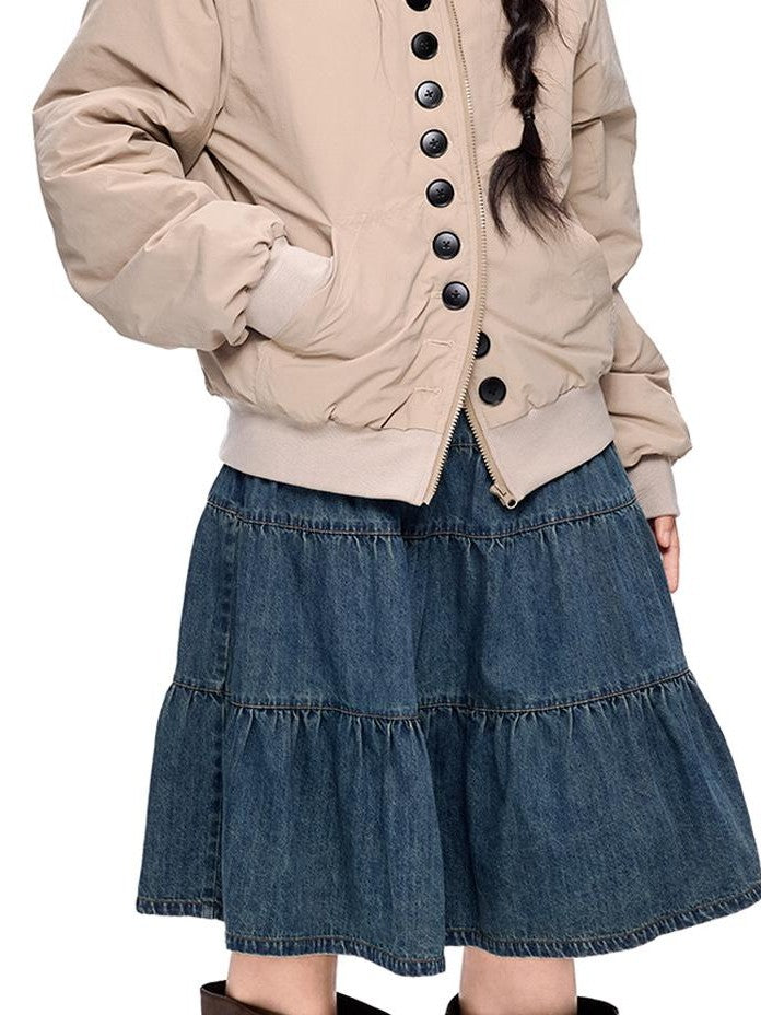EZEK Multi Button Hooded Utility Women's Puffer Jackets