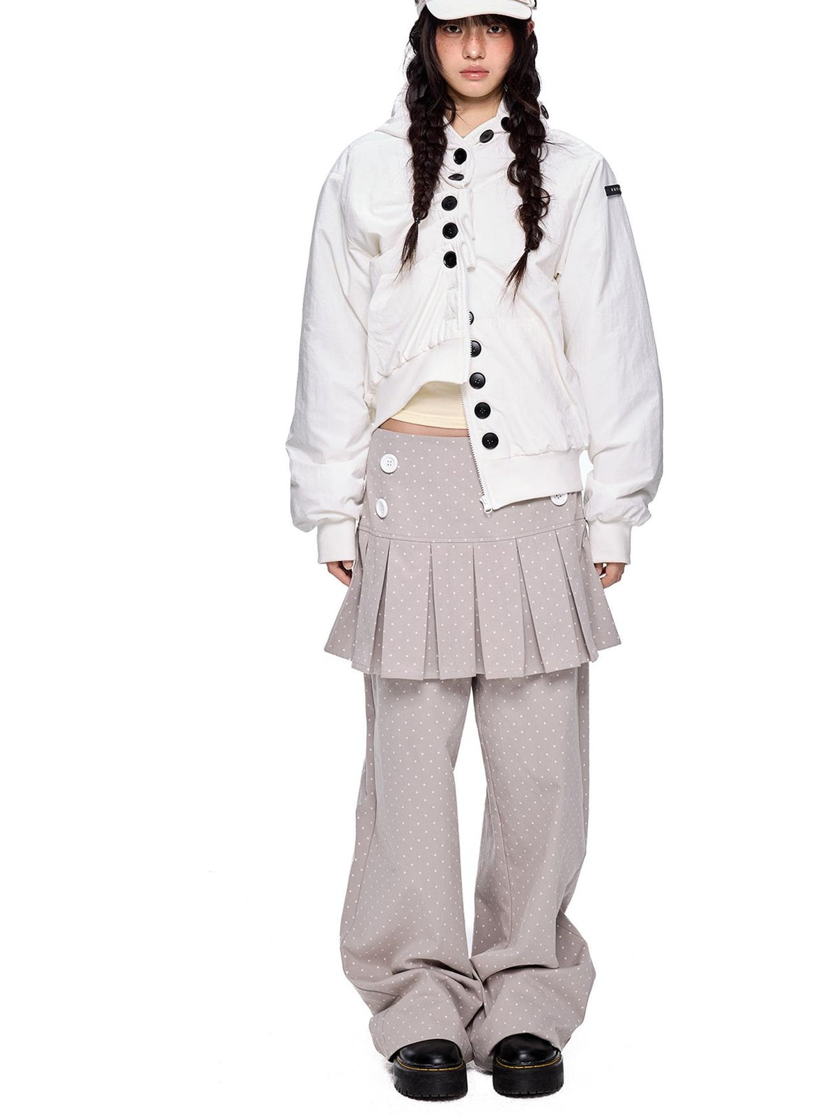 EZEK Multi Button Hooded Utility Women's Puffer Jackets