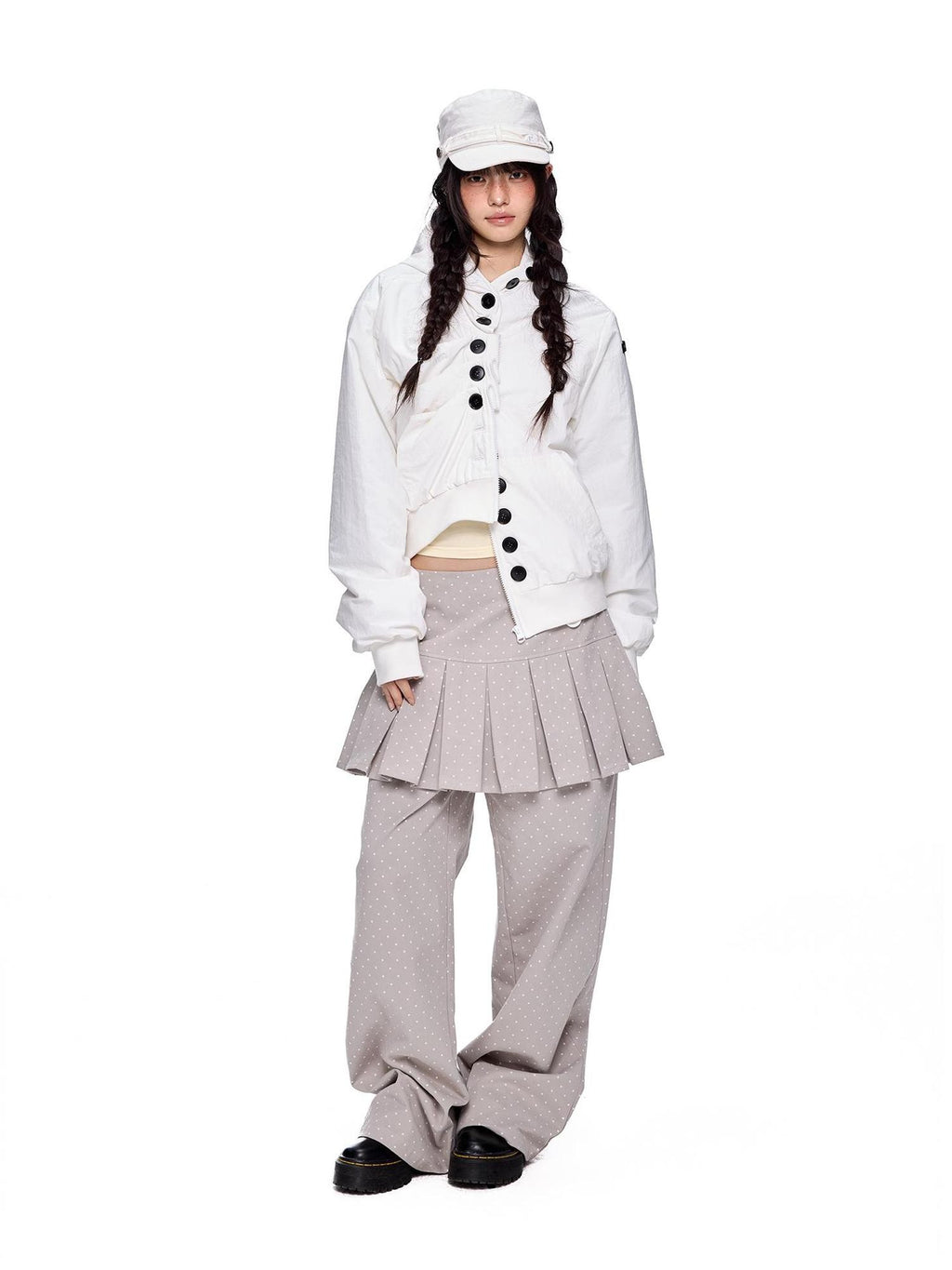 EZEK Multi Button Hooded Utility Women's Puffer Jackets