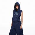 EZEK_Navy_Yellow_Hooded_Collegiate_Jersey_Women's_Cotton_Sport_Top_&_Shorts_Sets_918866762394_MISSTT