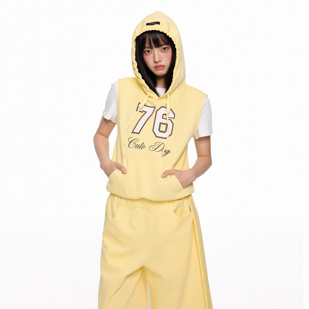 EZEK_Navy_Yellow_Hooded_Collegiate_Jersey_Women's_Cotton_Sport_Top_&_Shorts_Sets_918866762394_MISSTT