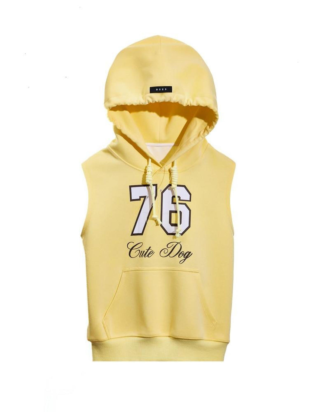 EZEK Navy Yellow Hooded Collegiate Jersey Women's Cotton Sport Top & Shorts Sets