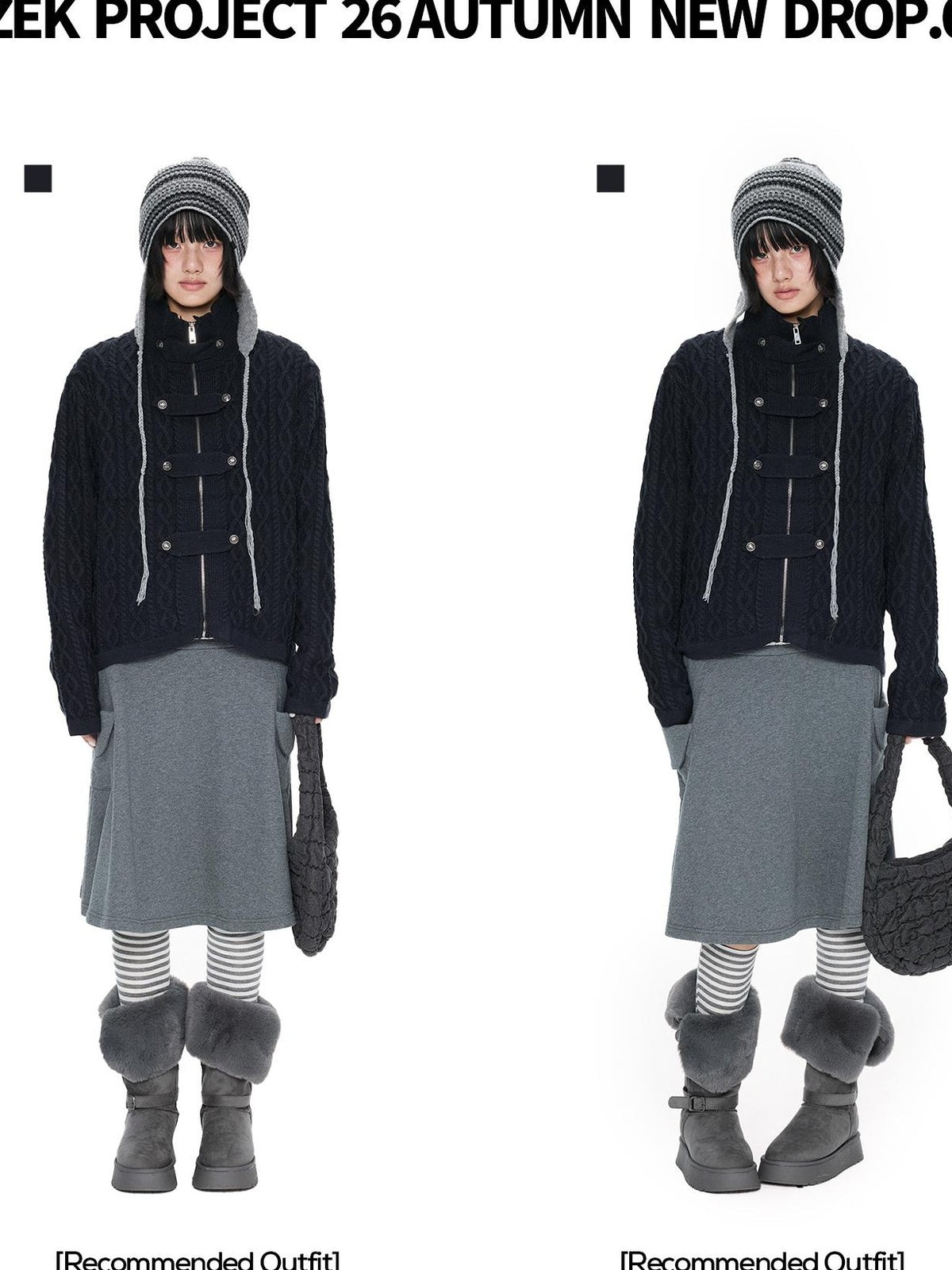 EZEK Palace Style Button Knit Loose Fit Women's Cardigans