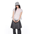 EZEK_Pink_Doll_Collar_Spliced_Mesh_Bow_Women's_Polyester_Short_Sleeve_T-shirts_1046319215455_MISSTT