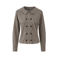 EZEK_Plaid_Doll_Collar_Double_Breasted_Long_Sleeve_Women's_100_Percent_Cotton_Blouses_1059090164480_MISSTT