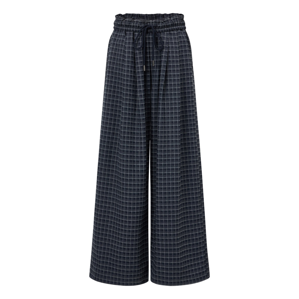 EZEK_Plaid_Drawstring_Pockets_Retro_Loose_Fit_Women's_Polyester_Wide-leg_Pants_1082034684645_MISSTT