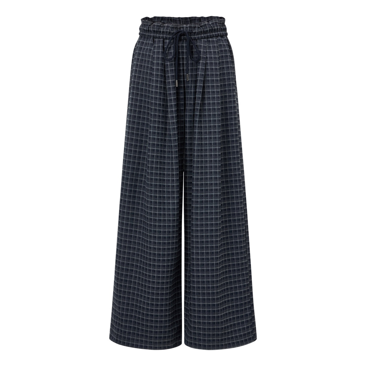 EZEK_Plaid_Drawstring_Pockets_Retro_Loose_Fit_Women's_Polyester_Wide-leg_Pants_1082034684645_MISSTT