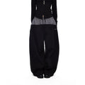 EZEK_Plaid_Spliced_Drawstring_Waist_Wide_Leg_Women's_Polyester_Chinos_1015541992639_MISSTT