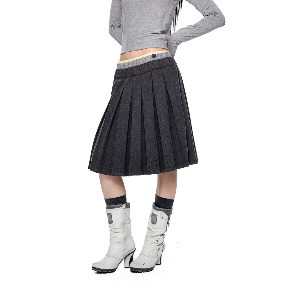 EZEK_Plaid_Spliced_Pleated_Women's_Polyester_Cotton_Blend_A-line_Skirts_998203667977_MISSTT