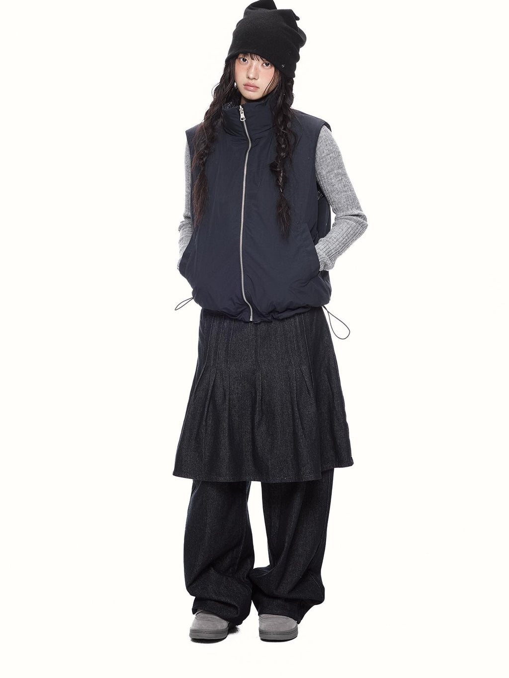 EZEK Plaid Stand Collar 90 White Duck Down Women's Polyester Down Jackets