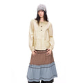 EZEK_Polka_Dot_Doll_Collar_Pleated_Pocket_Long_Sleeve_Women's_Cotton_Blouses_1061019666980_MISSTT