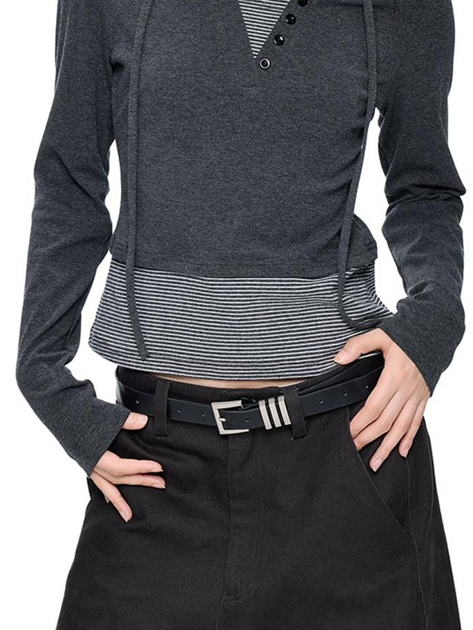 EZEK Polka Dot Print Round Neck Cotton Blend Women's Slim Fit Long Sleeve T-shirts