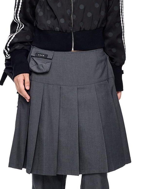 EZEK Polka Dot Side Stripe Zip Stand Collar Cropped Women's Hoodies & Sweatshirts
