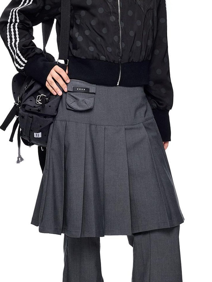 EZEK Polka Dot Side Stripe Zip Stand Collar Cropped Women's Hoodies & Sweatshirts