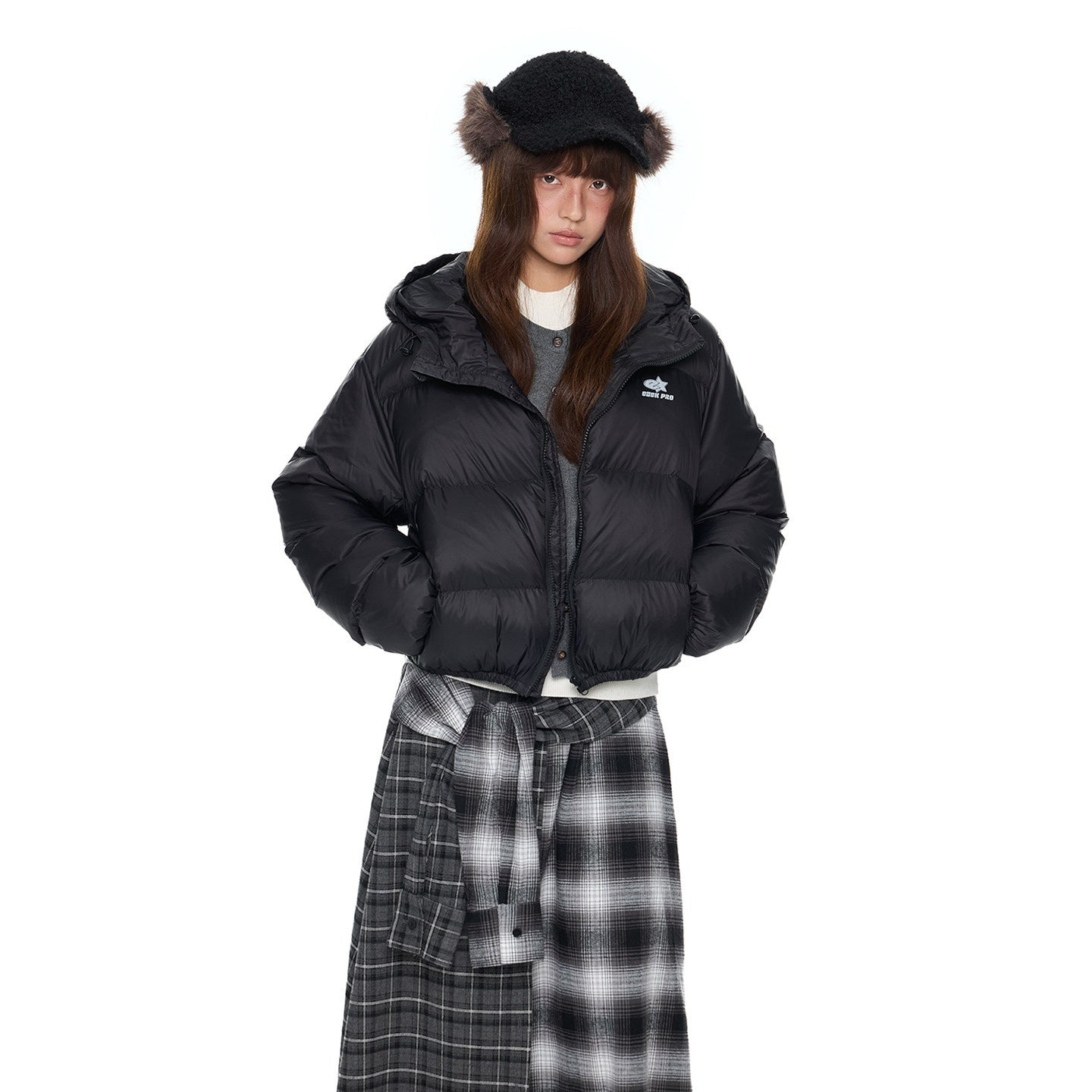 EZEK_Puffer_Printed_Stand_Collar_Short_Women's_Nylon_Down_Jackets_982383512015_MISSTT