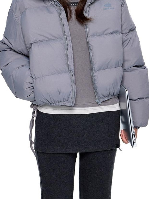 EZEK Puffer Printed Stand Collar Short Women's Nylon Down Jackets