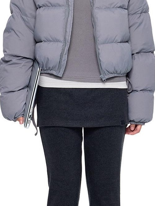 EZEK Puffer Printed Stand Collar Short Women's Nylon Down Jackets