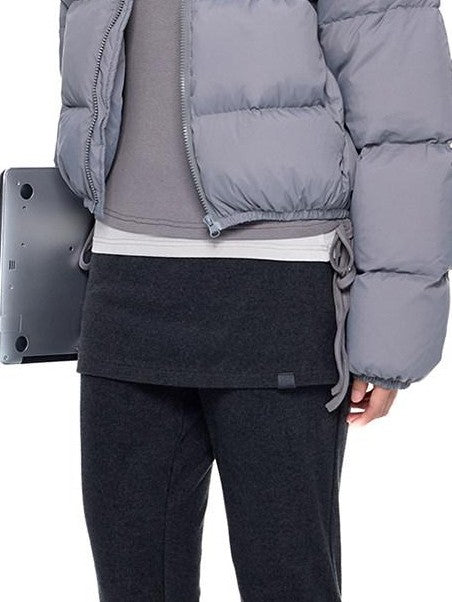 EZEK Puffer Printed Stand Collar Short Women's Nylon Down Jackets