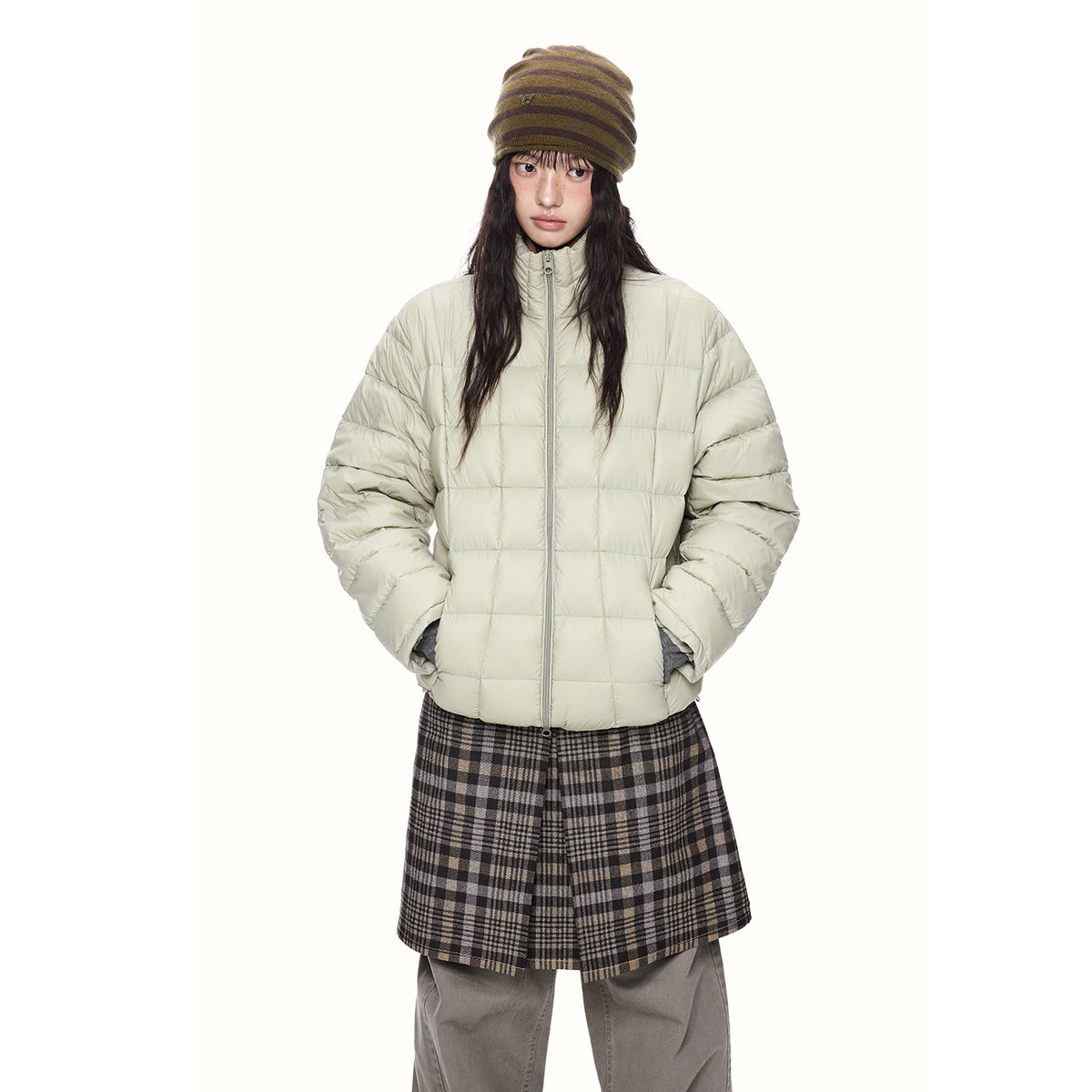 EZEK_Quilted_Slim_Fit_Women's_Nylon_White_Duck_Down_Jackets_1093508952760_MISSTT