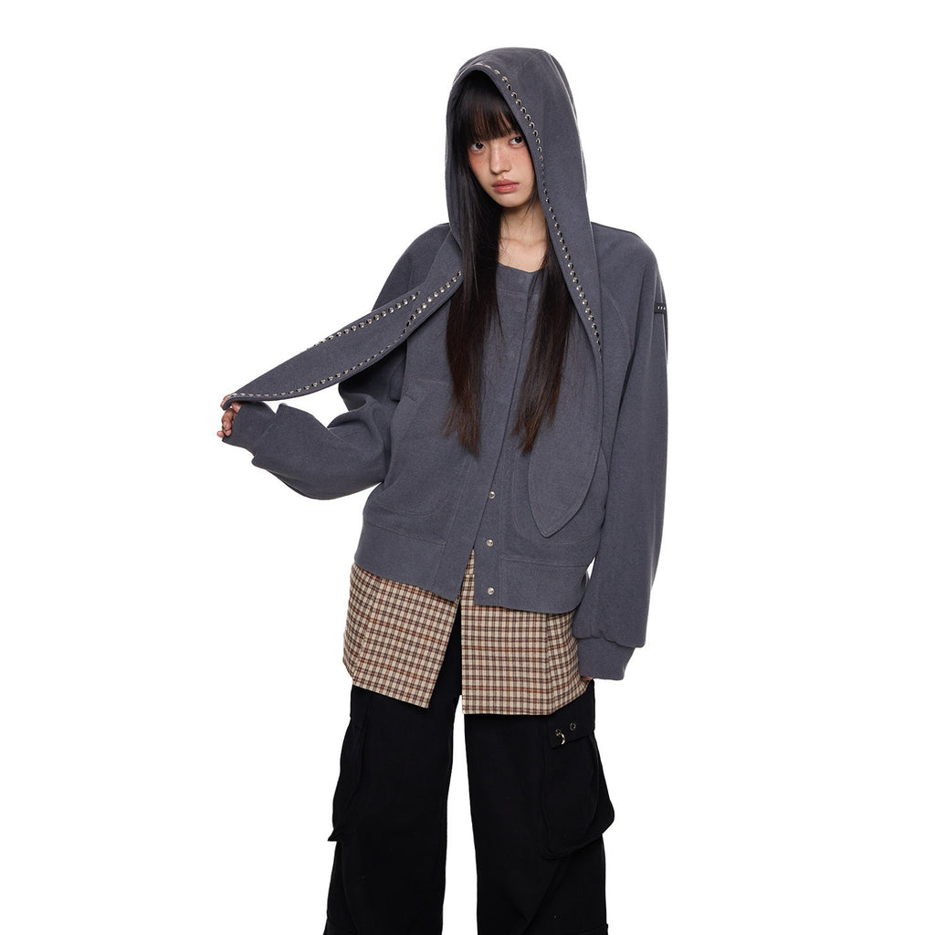 EZEK_Rabbit_Ear_Studded_Hooded_Women's_Cotton_Blend_Zip-up_Hoodies_982324507552_MISSTT