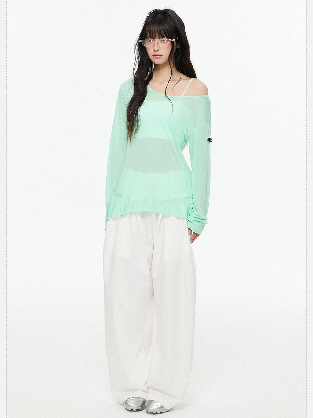EZEK Retro Street Balloon Pockets Elastic Waist Women's Poly Viscose Wide-leg Pants