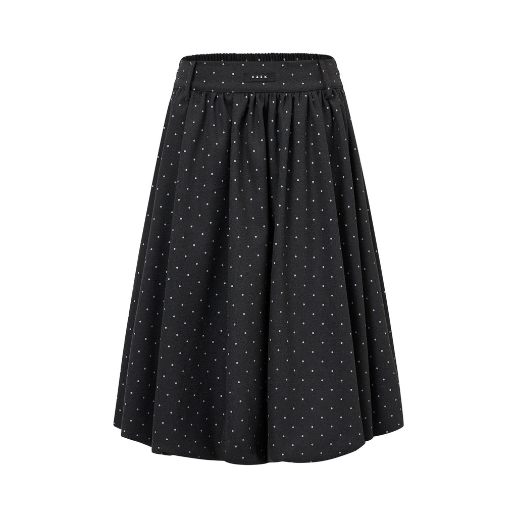 EZEK_Ruched_Bubble_Hem_A_Line_Pocket_Women's_Polyester_Midi_Skirts_1075084490809_MISSTT