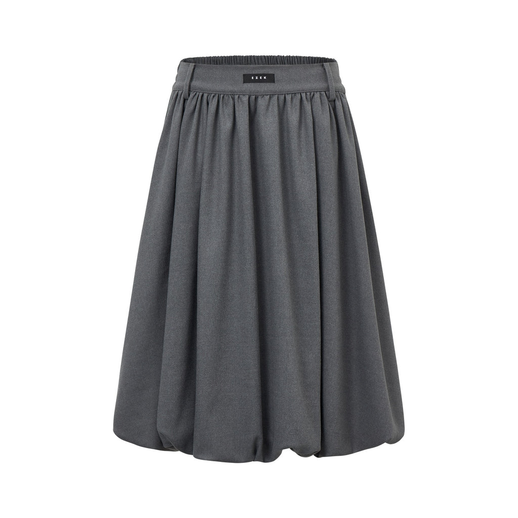 EZEK_Ruched_Bubble_Hem_A_Line_Pocket_Women's_Polyester_Midi_Skirts_1075084490809_MISSTT