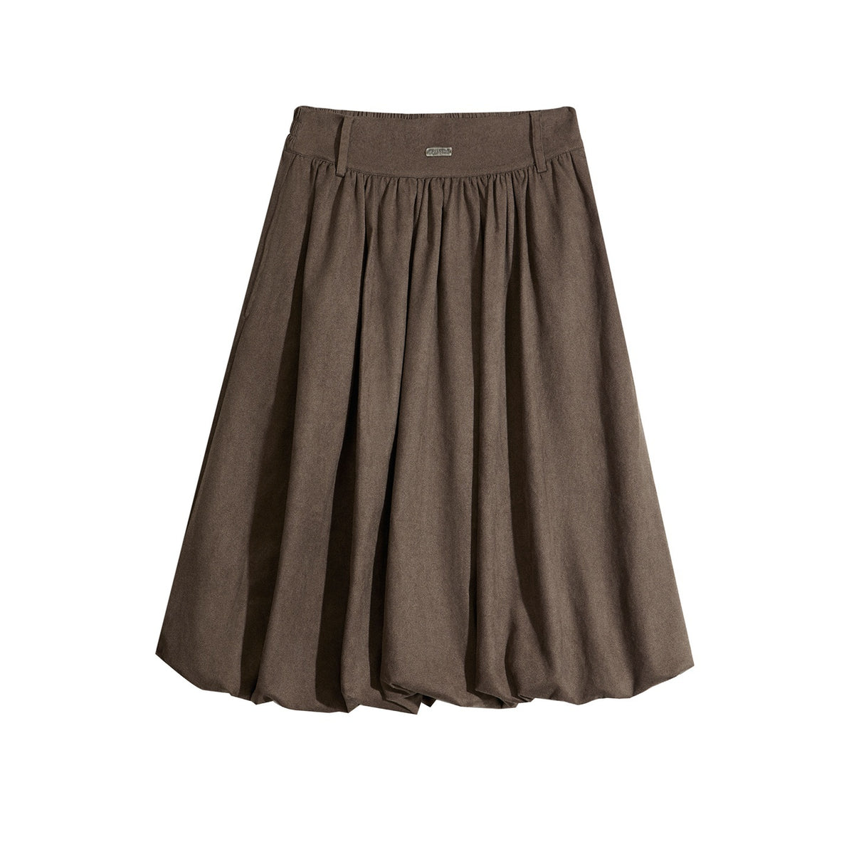 EZEK_Ruched_Bubble_Hem_A_Line_Pocket_Women's_Polyester_Midi_Skirts_1075084490809_MISSTT